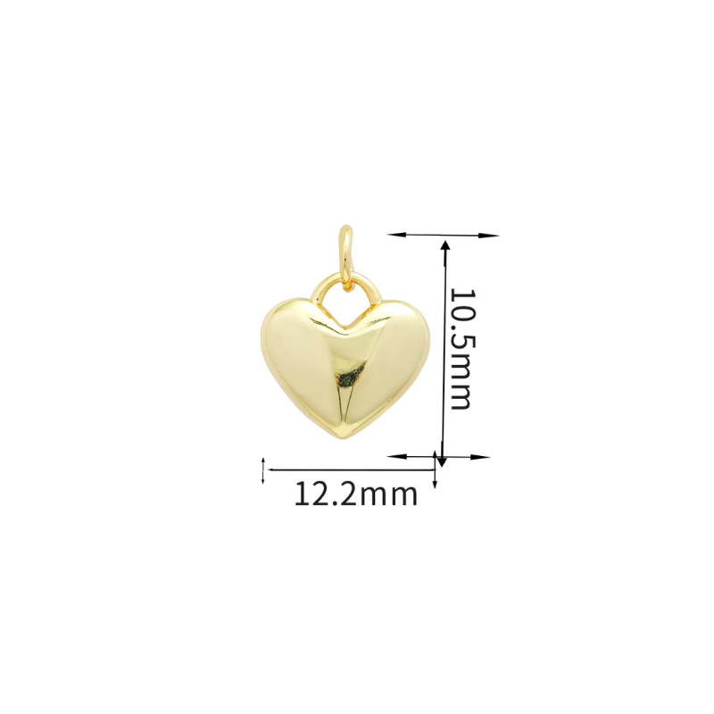 Classic Heart Charm ~ Deep South Originals