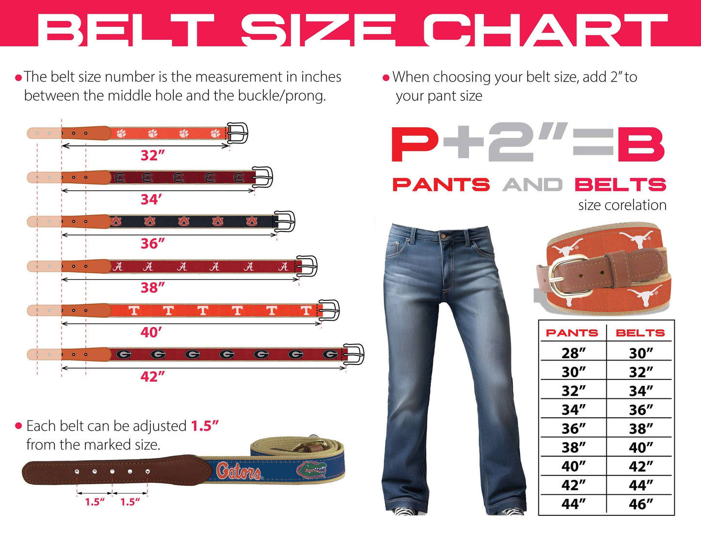 Ole Miss Rebels Men's Collegiate Stadium Collection Woven Ribbon Belt.