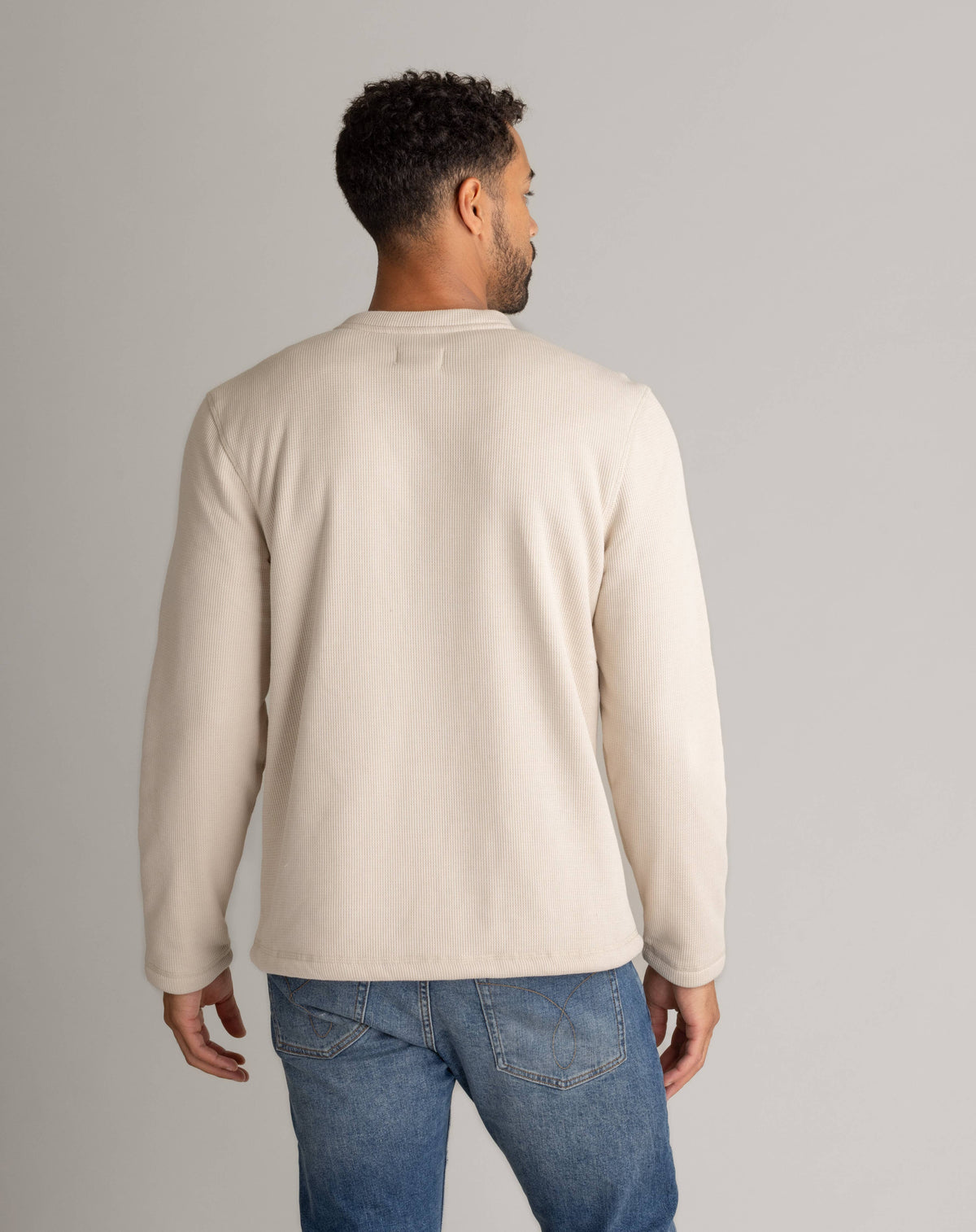 Men's Fireside Sherpa Lined Waffle Henley