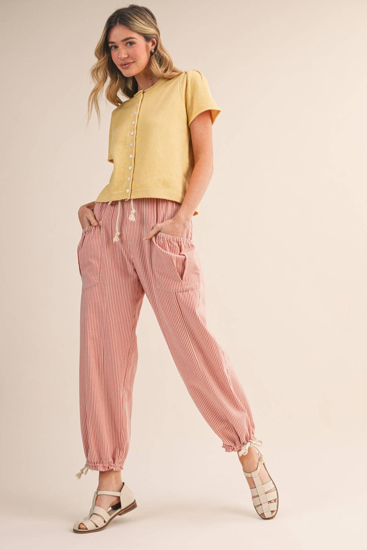 Striped Parachute Pants
