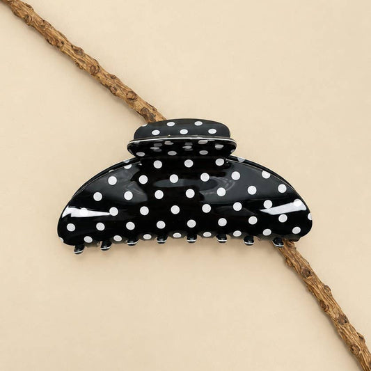 Retro Polka Dot French Style Hair Claw Clips | 40H1202