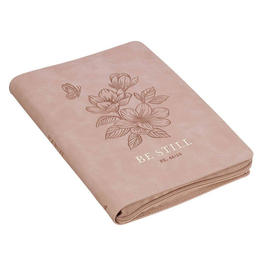 Journal Classic Zip Pink Be Still