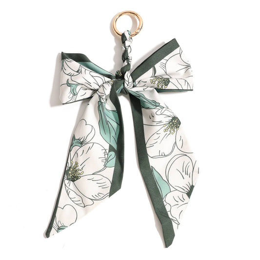 SCARF BOW BAG CHARM KEYCHAIN | 40KC170
