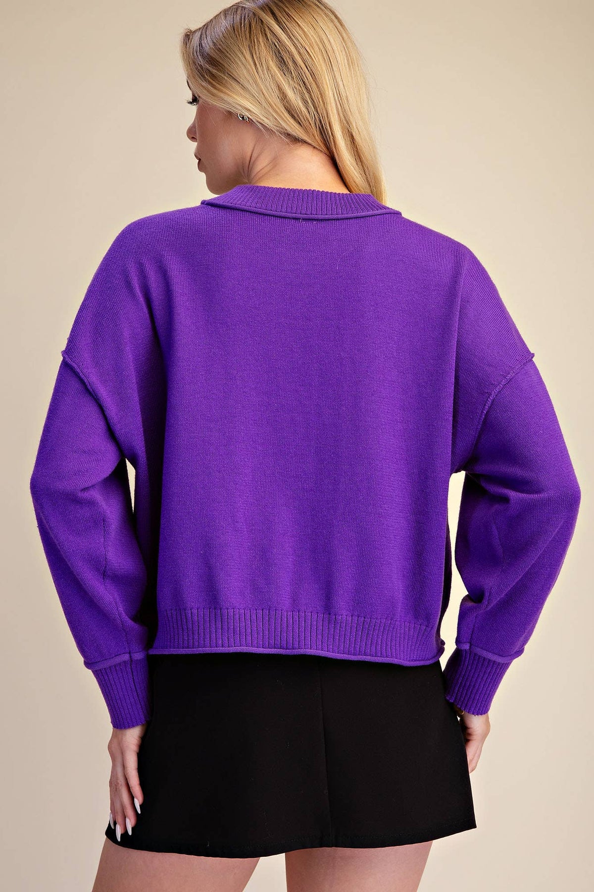 Long-Sleeve Crew-Neck Sweater