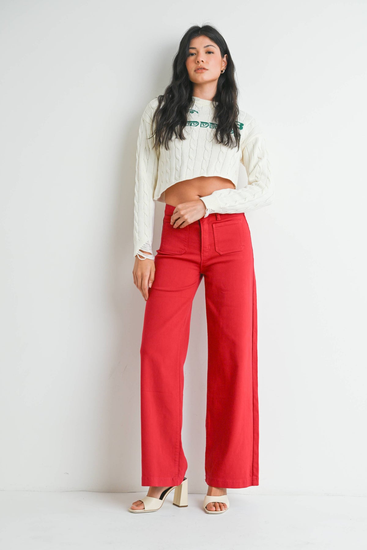 Rolling in Red Jeans