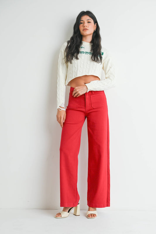 Rolling in Red Jeans