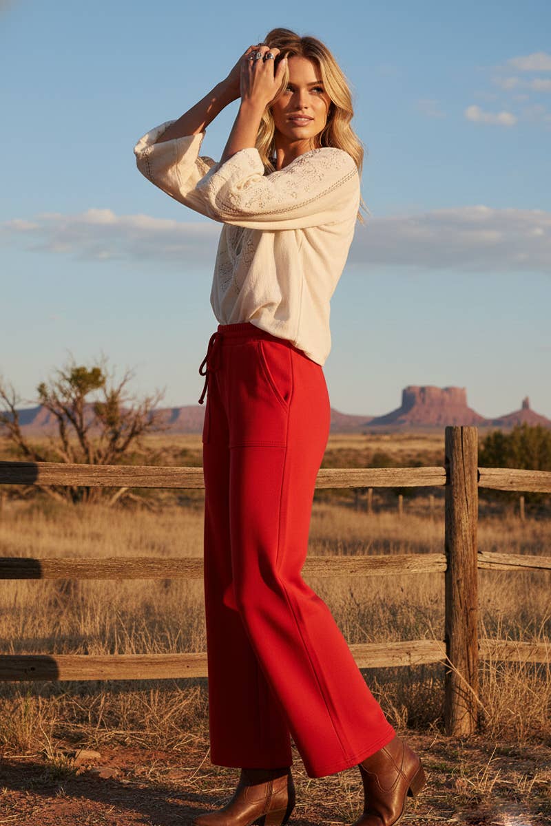 Scuba Wide Leg Pants