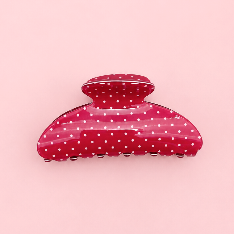 Polka Dot Hair Claw Clip | 40H1081