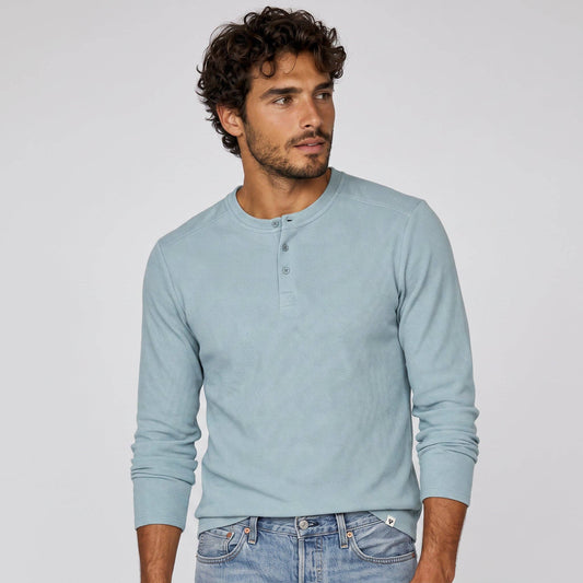 Men's Lichen Stretch Flannel Henley