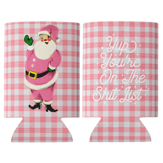Shit List Christmas Can Cooler
