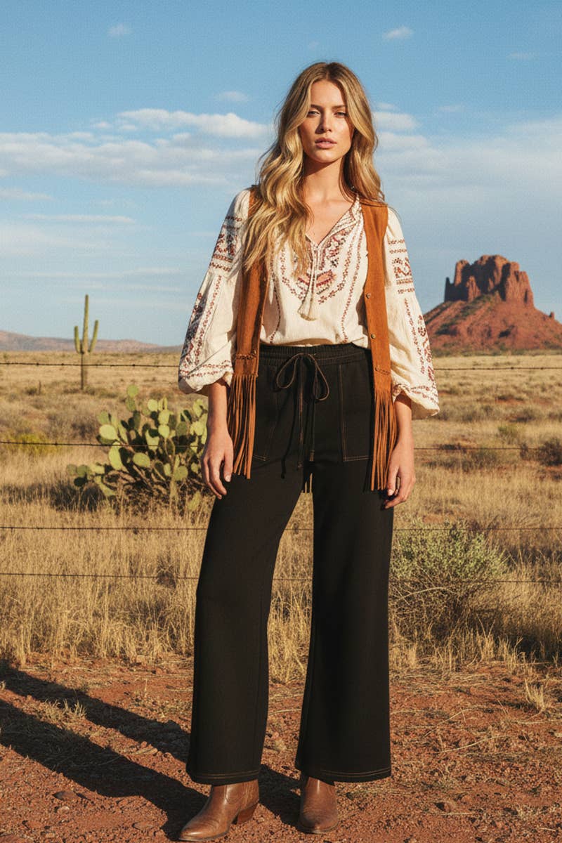 Scuba Wide Leg Pants