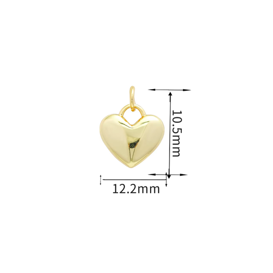 Classic Heart Charm ~ Deep South Originals