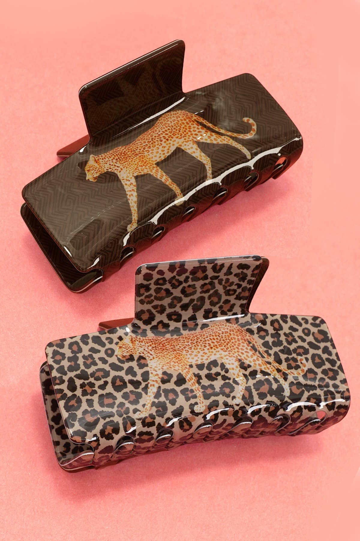 Wildlife Leopard Hair Claw Clips | 40H1073