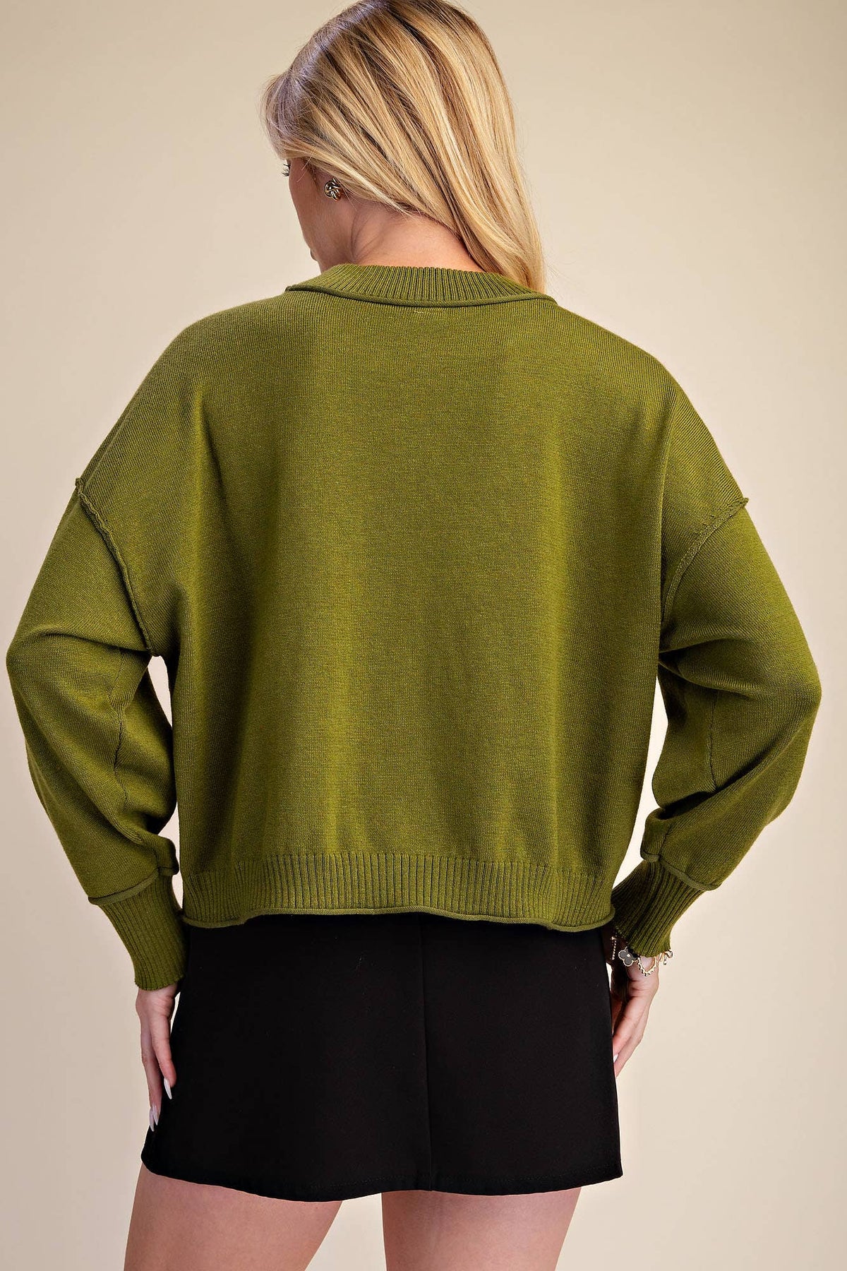Long-Sleeve Crew-Neck Sweater