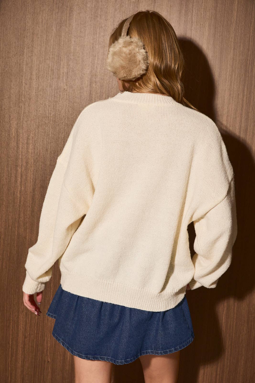 Meet Me At The Lodge Embroidered Knit Sweater