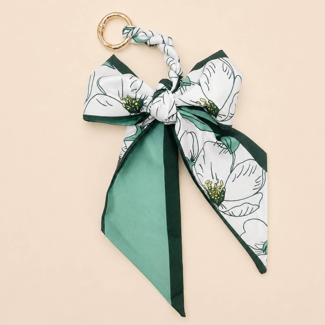 SCARF BOW BAG CHARM KEYCHAIN | 40KC170