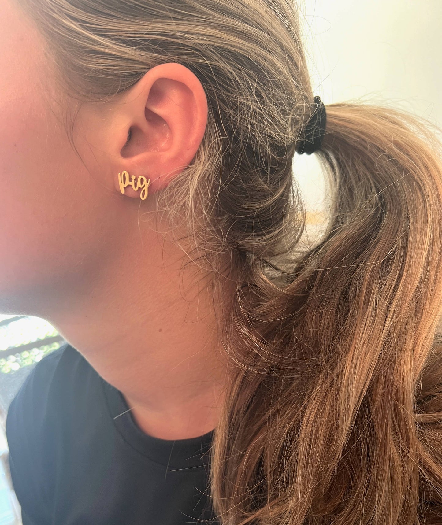 WOOO Pig! Wooo Pig Earrings Cute Arkansas Gift Razorbacks