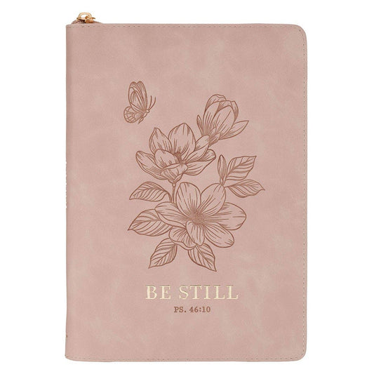 Journal Classic Zip Pink Be Still