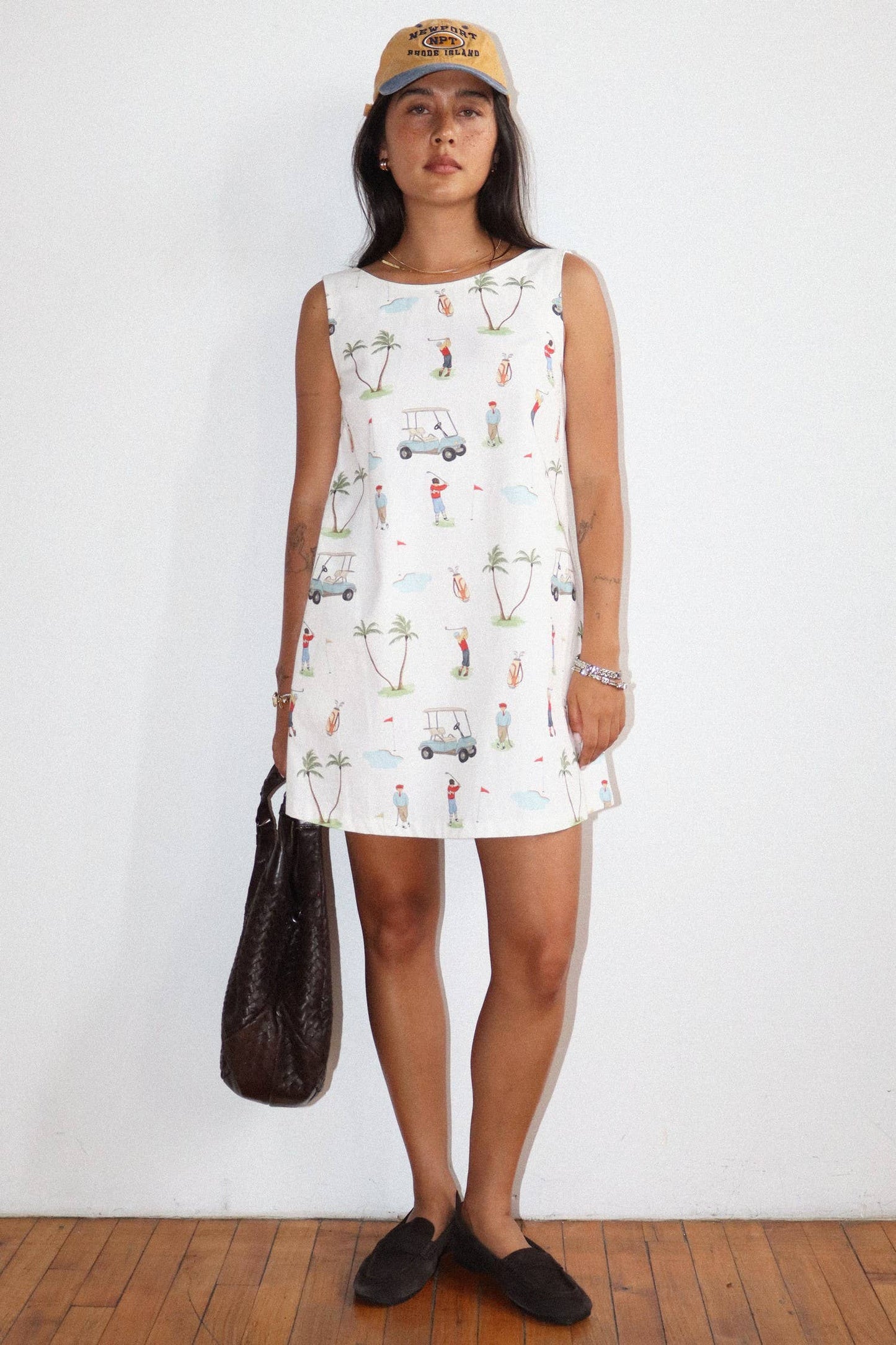 Golf Print Mini Dress
