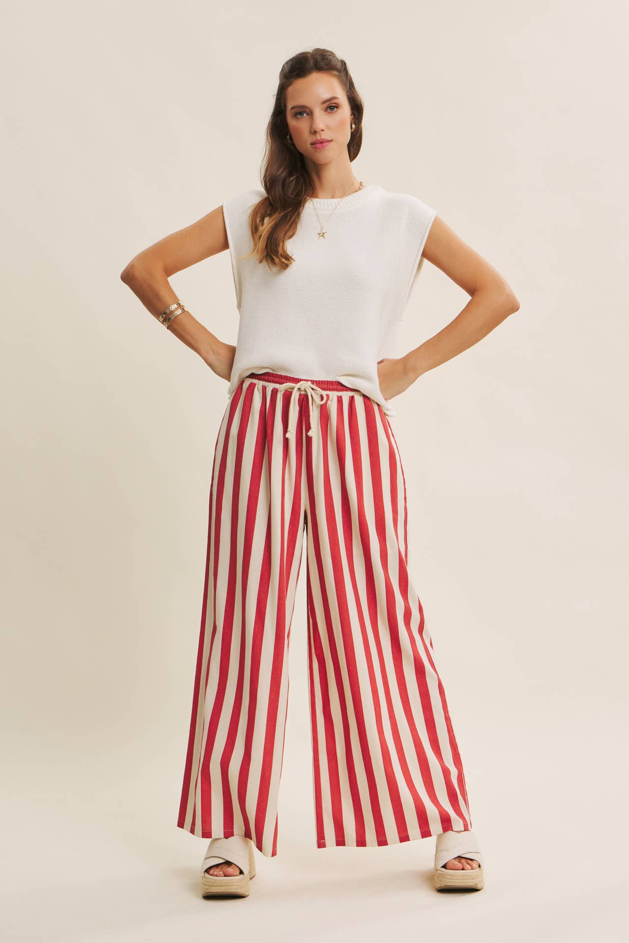 EVERYDAY EDIT RELAXED COTTON SWEATER VEST WITH EXPOSED SEAMS