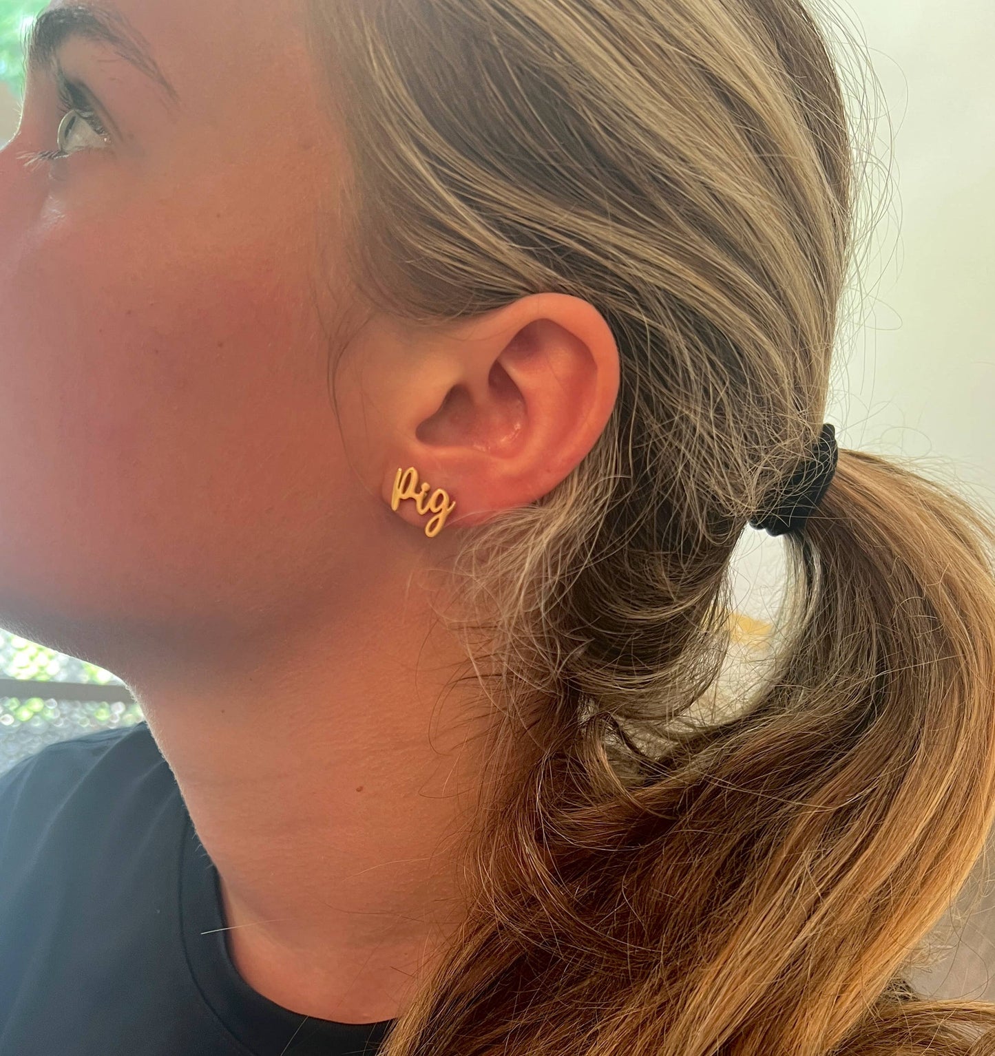 WOOO Pig! Wooo Pig Earrings Cute Arkansas Gift Razorbacks