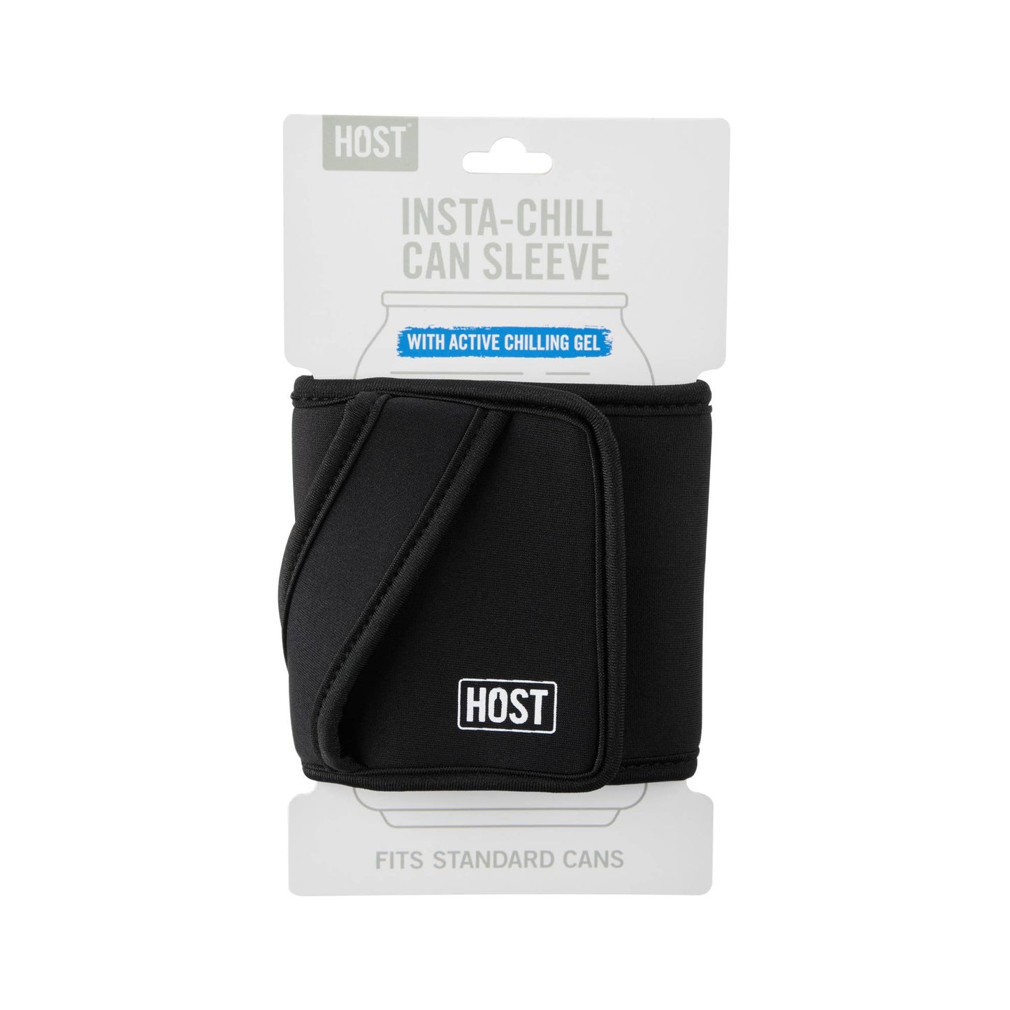 Insta Chill Sleeve with Cooling Gel Standard Cans in Black