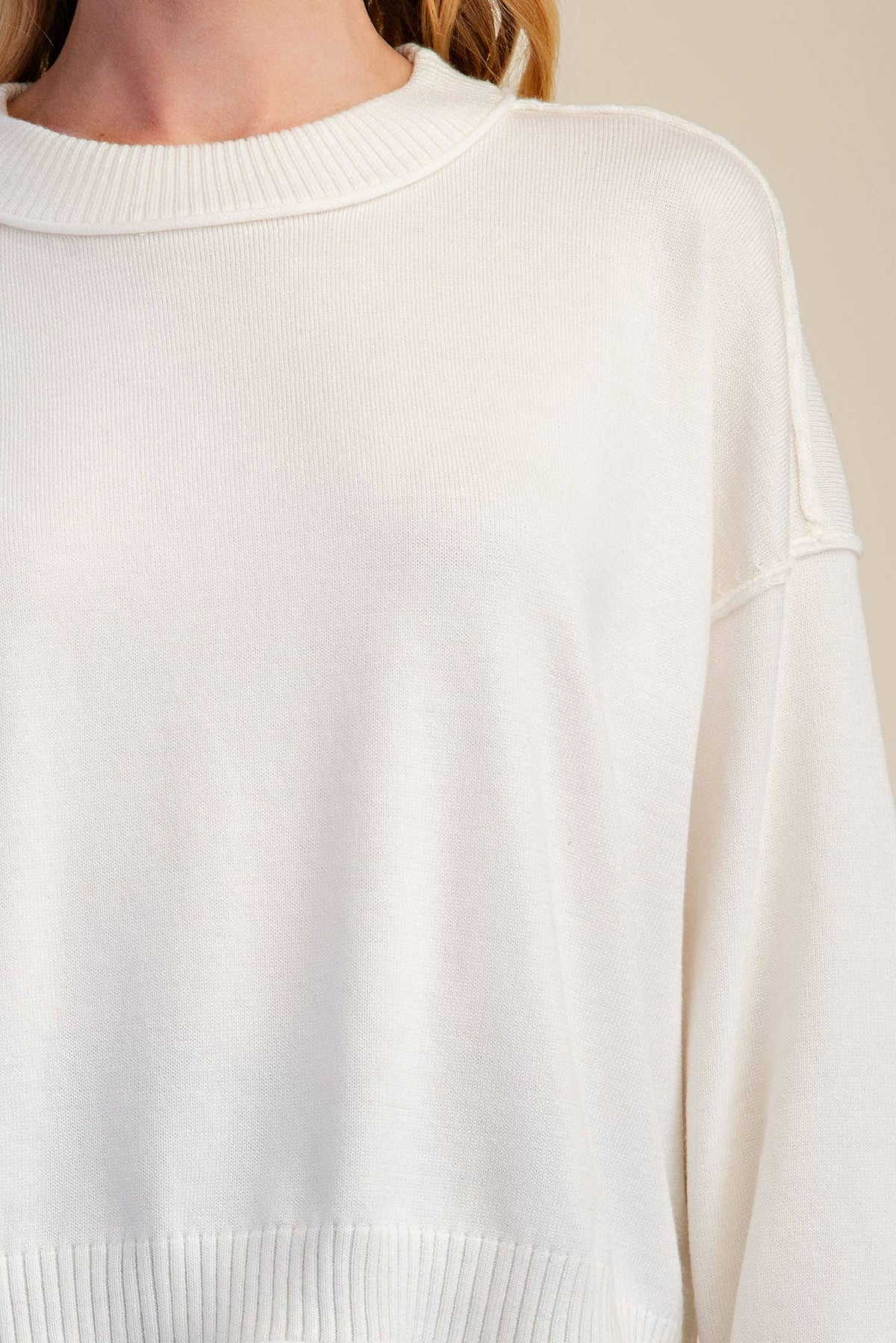 Long-Sleeve Crew-Neck Sweater