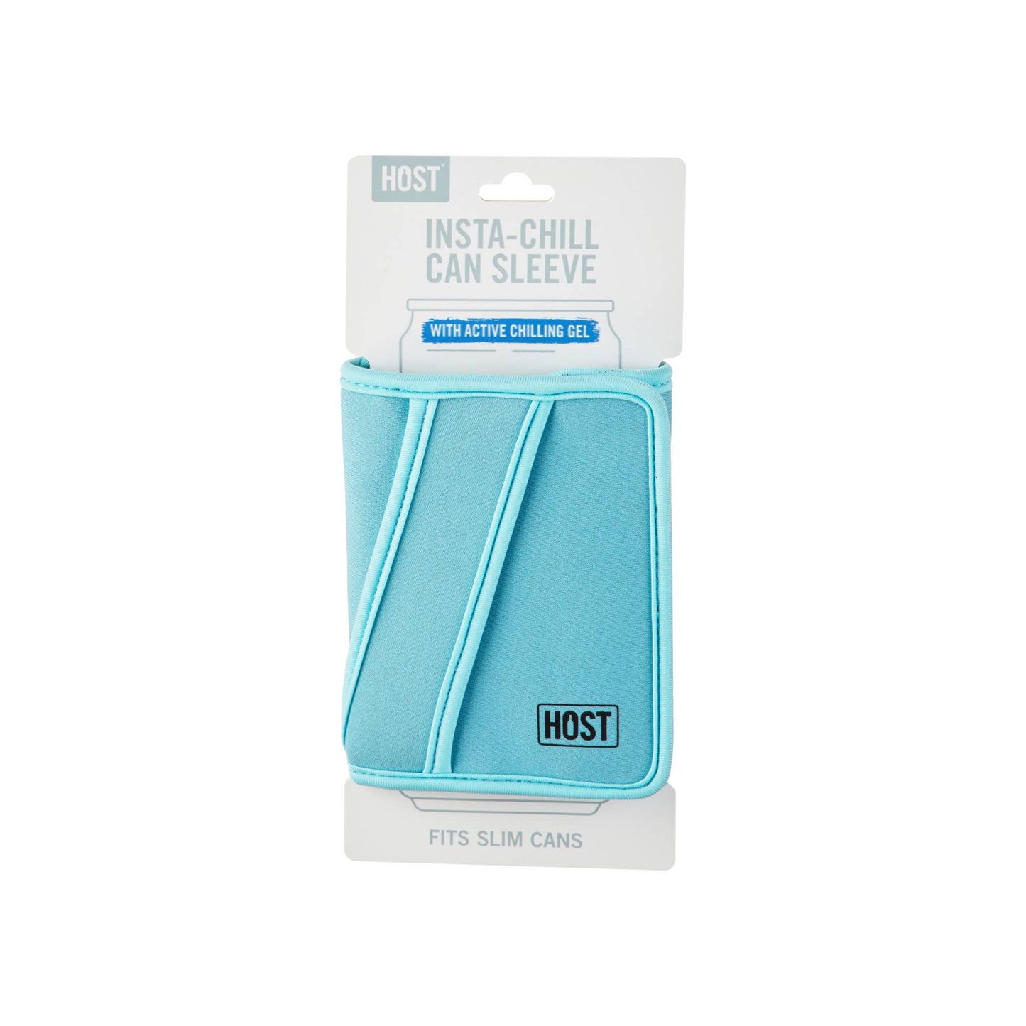 Insta Chill Sleeve with Cooling Gel Slim Cans in Ice Blue