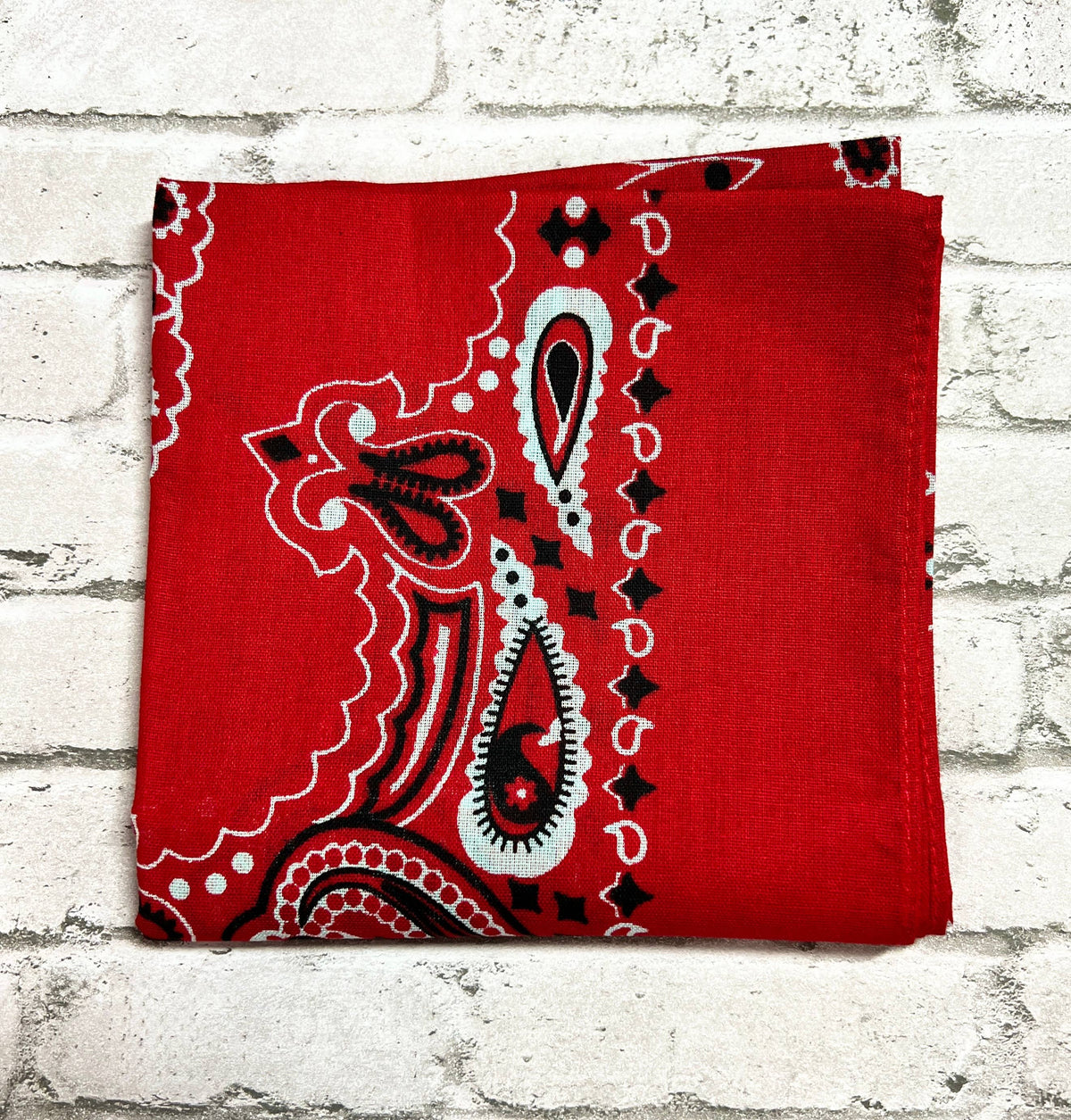 Hand Stitched Embroidered Font (Lowercase) Custom Bandanas