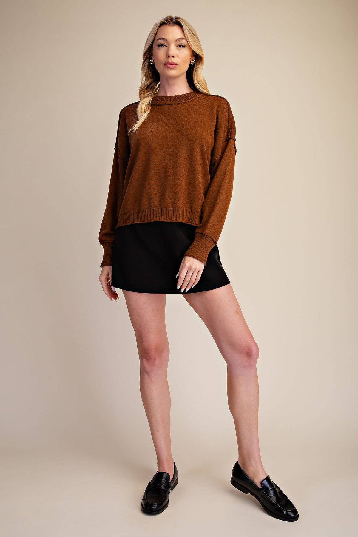 Long-Sleeve Crew-Neck Sweater