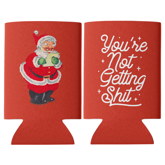 Not Getting Shit Christmas Can Cooler