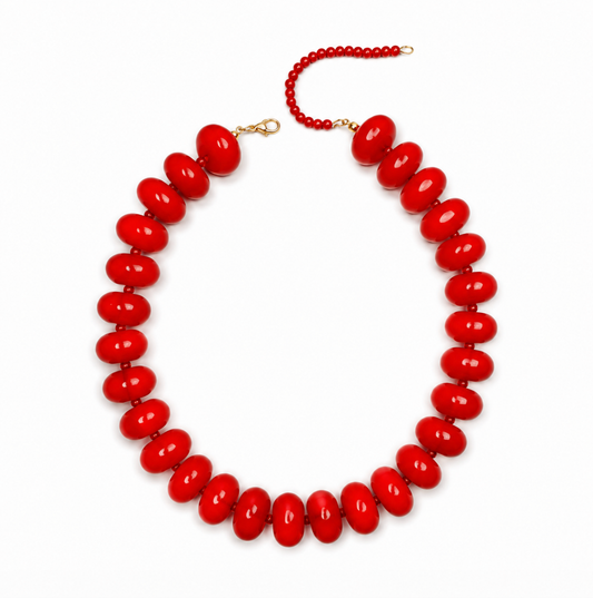 Red Chunky Necklace