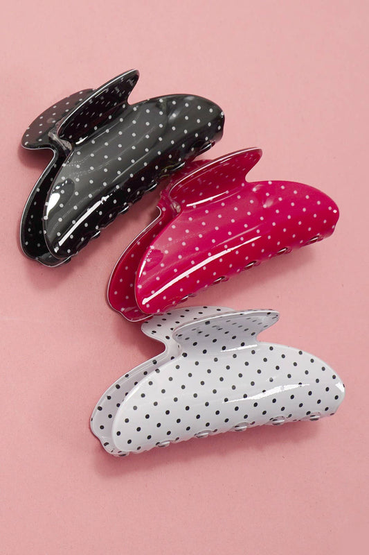 Polka Dot Hair Claw Clip | 40H1081