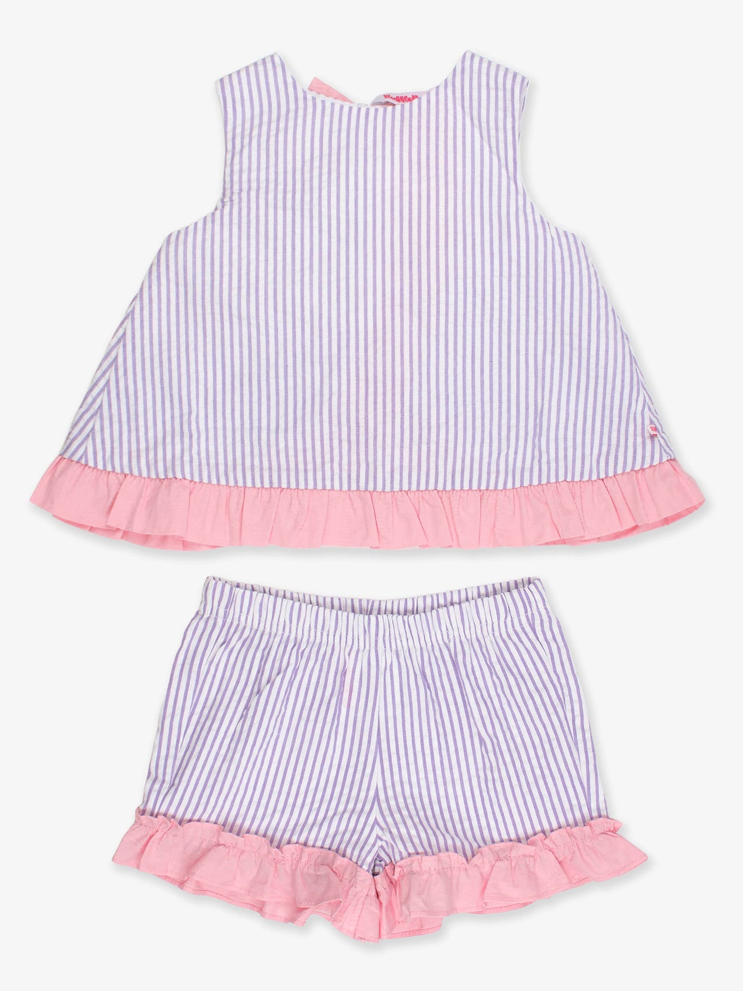 Toddler Girls Wisteria Purple Signature Seersucker Swing Top & Short Set