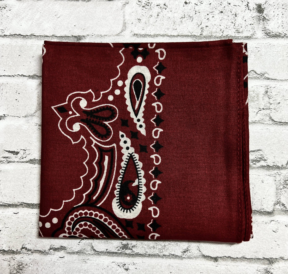 Hand Stitched Embroidered Font (Lowercase) Custom Bandanas