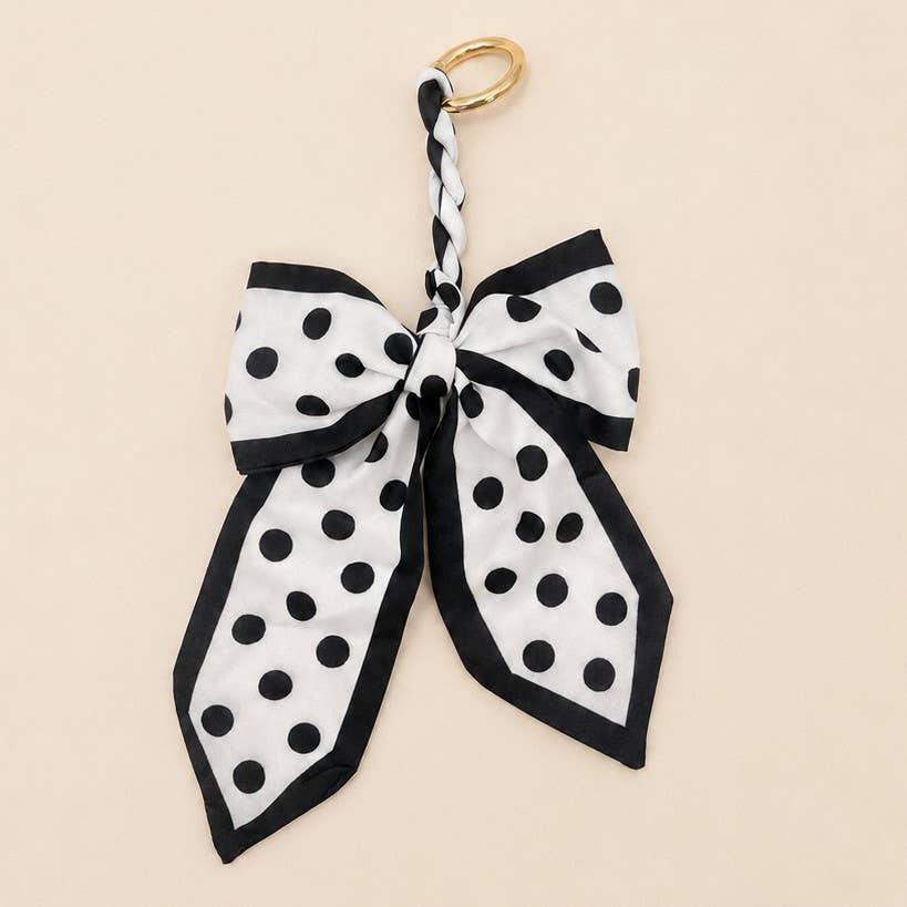 SCARF BOW BAG CHARM KEYCHAIN | 40KC170