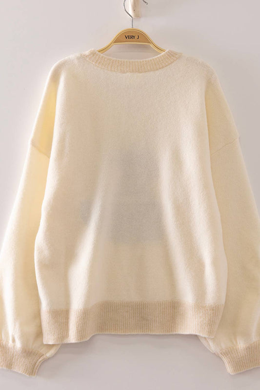 Curvy Doodle Sweater