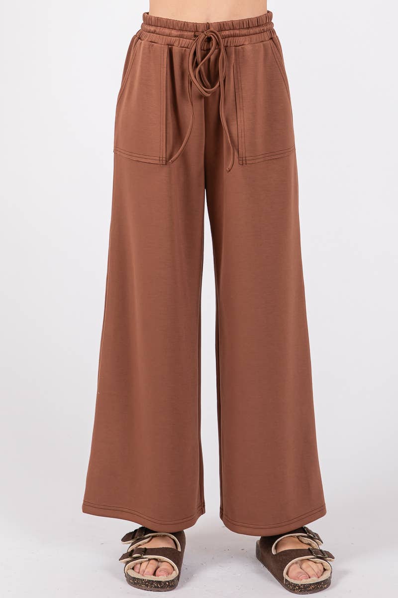 Scuba Wide Leg Pants