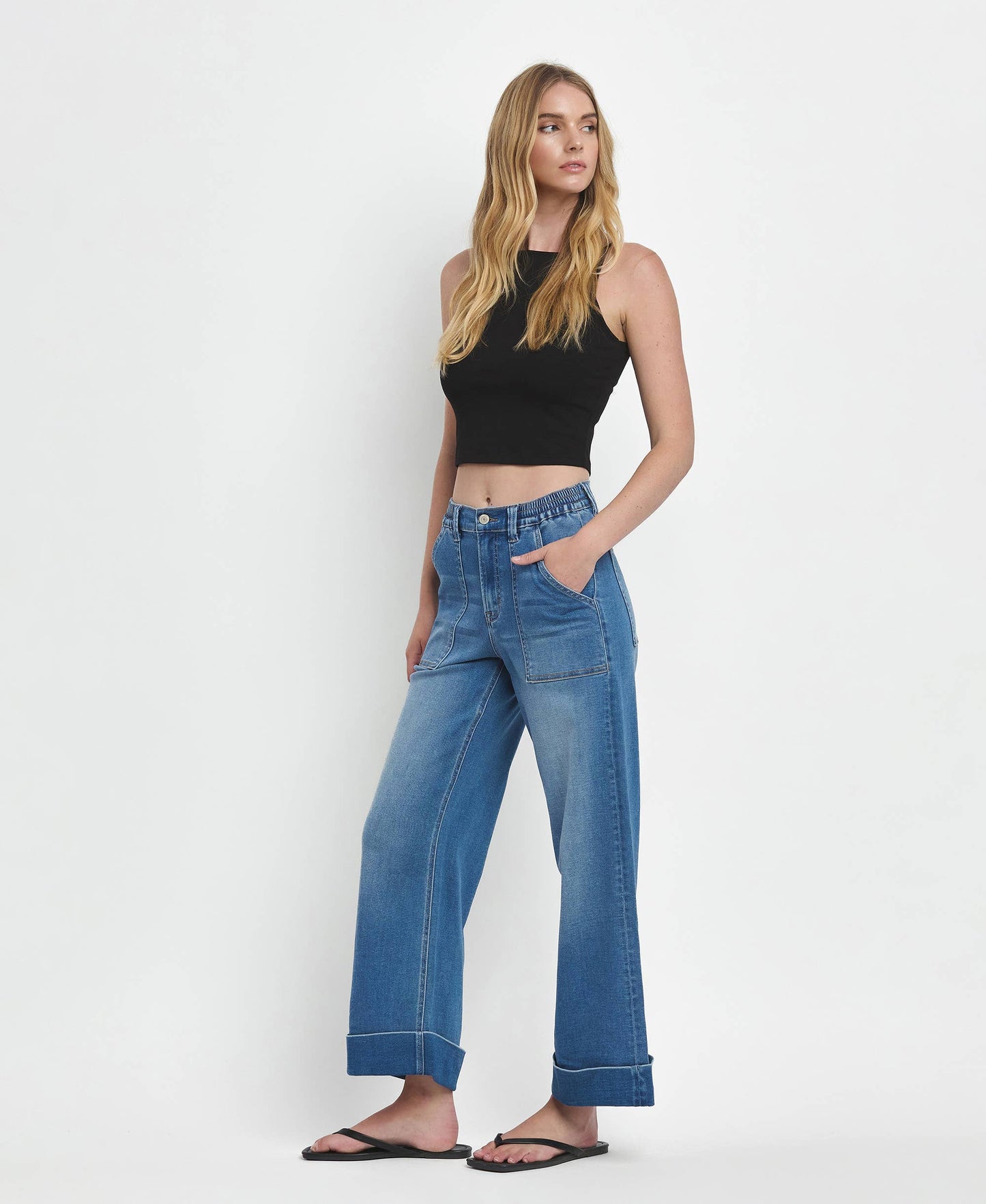 Vervet Wide Cuff Jeans