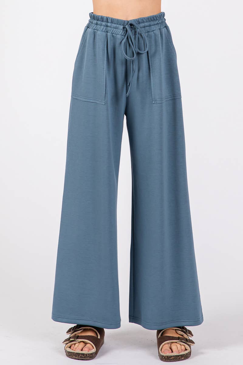 Scuba Wide Leg Pants