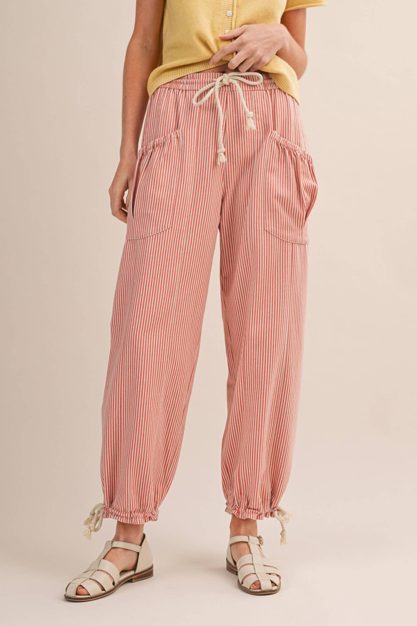 STRIPED PARACHUTE PANTS MP4690
