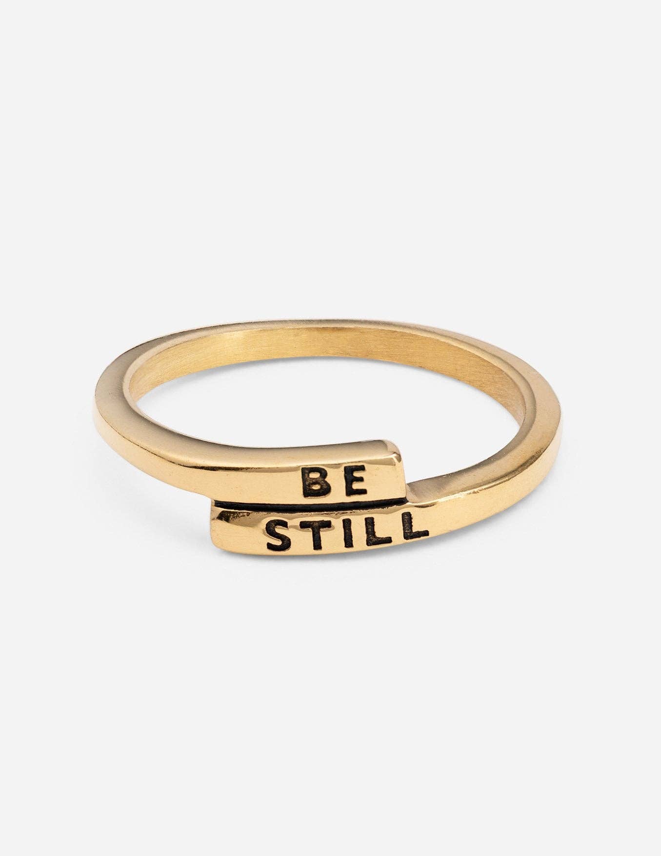 Elevated Faith Be Still Ring