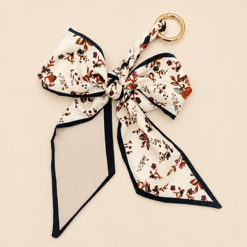 SCARF BOW BAG CHARM KEYCHAIN | 40KC170