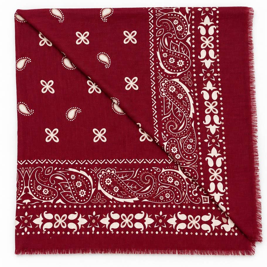 Paisley Print Oversized Square Scarf | 40SC749