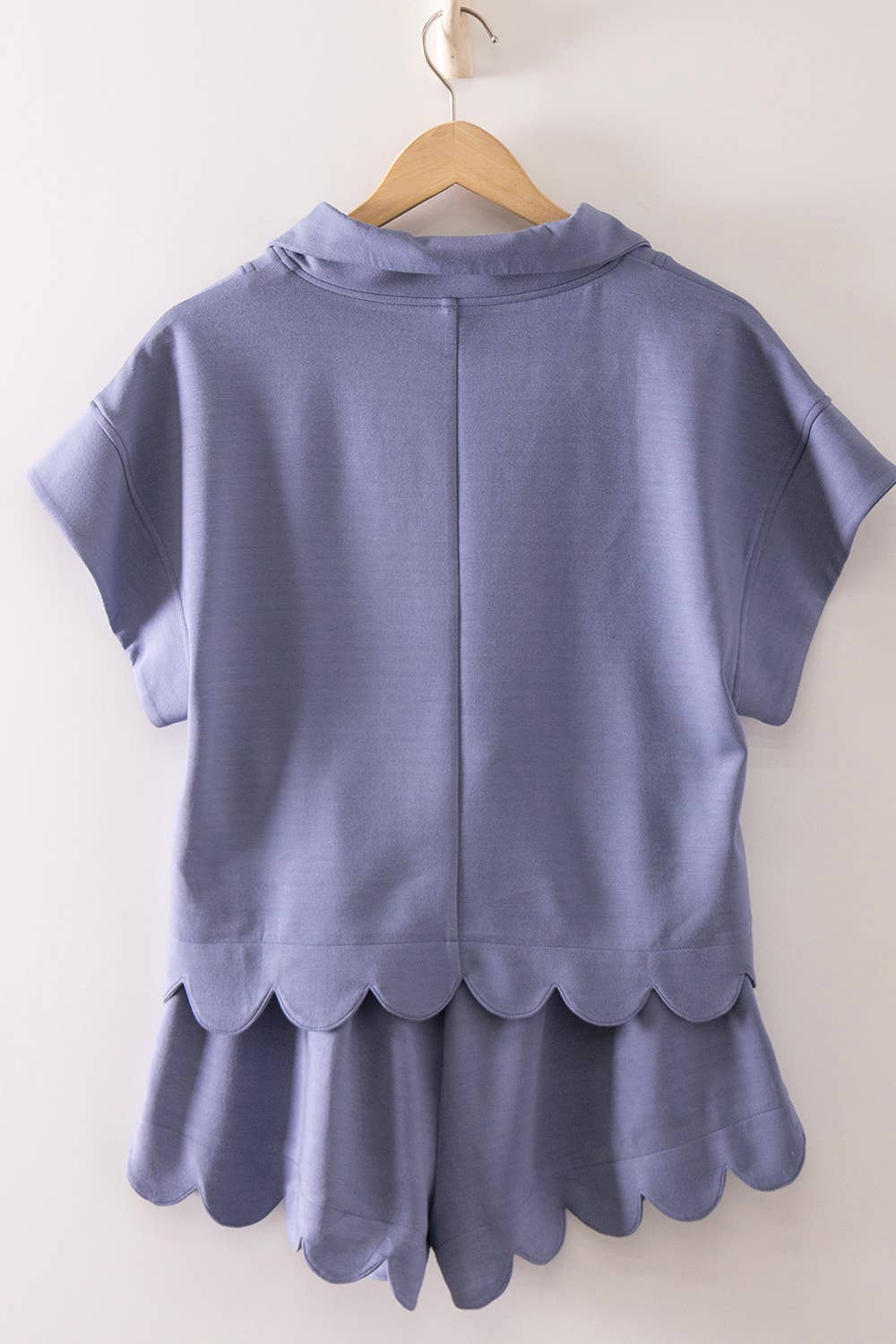 Scalloped Short Set