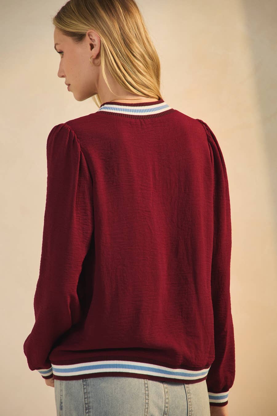 Mock Neck Knit Top