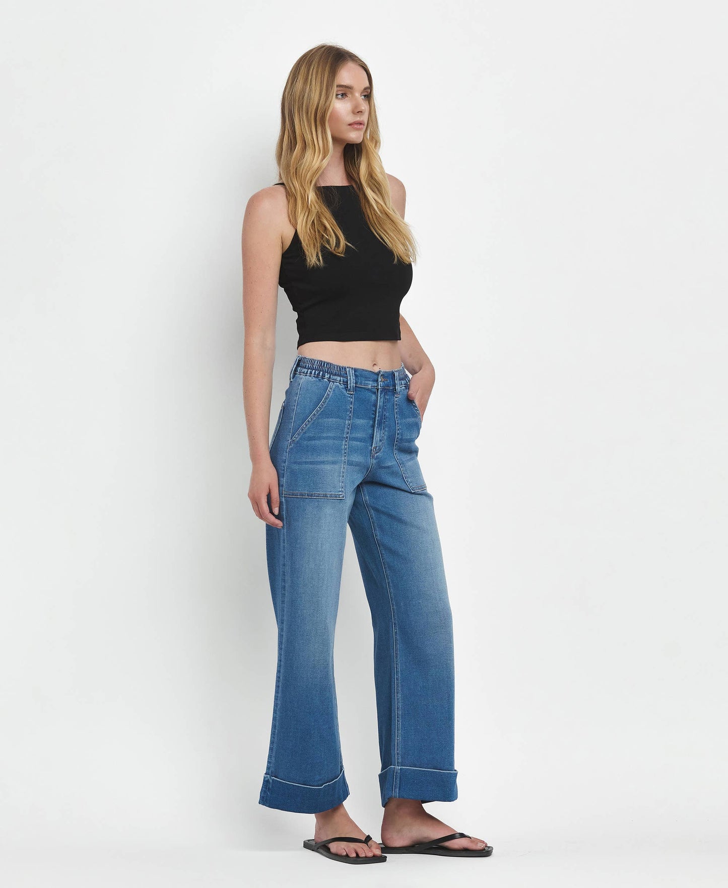 Vervet Wide Cuff Jeans