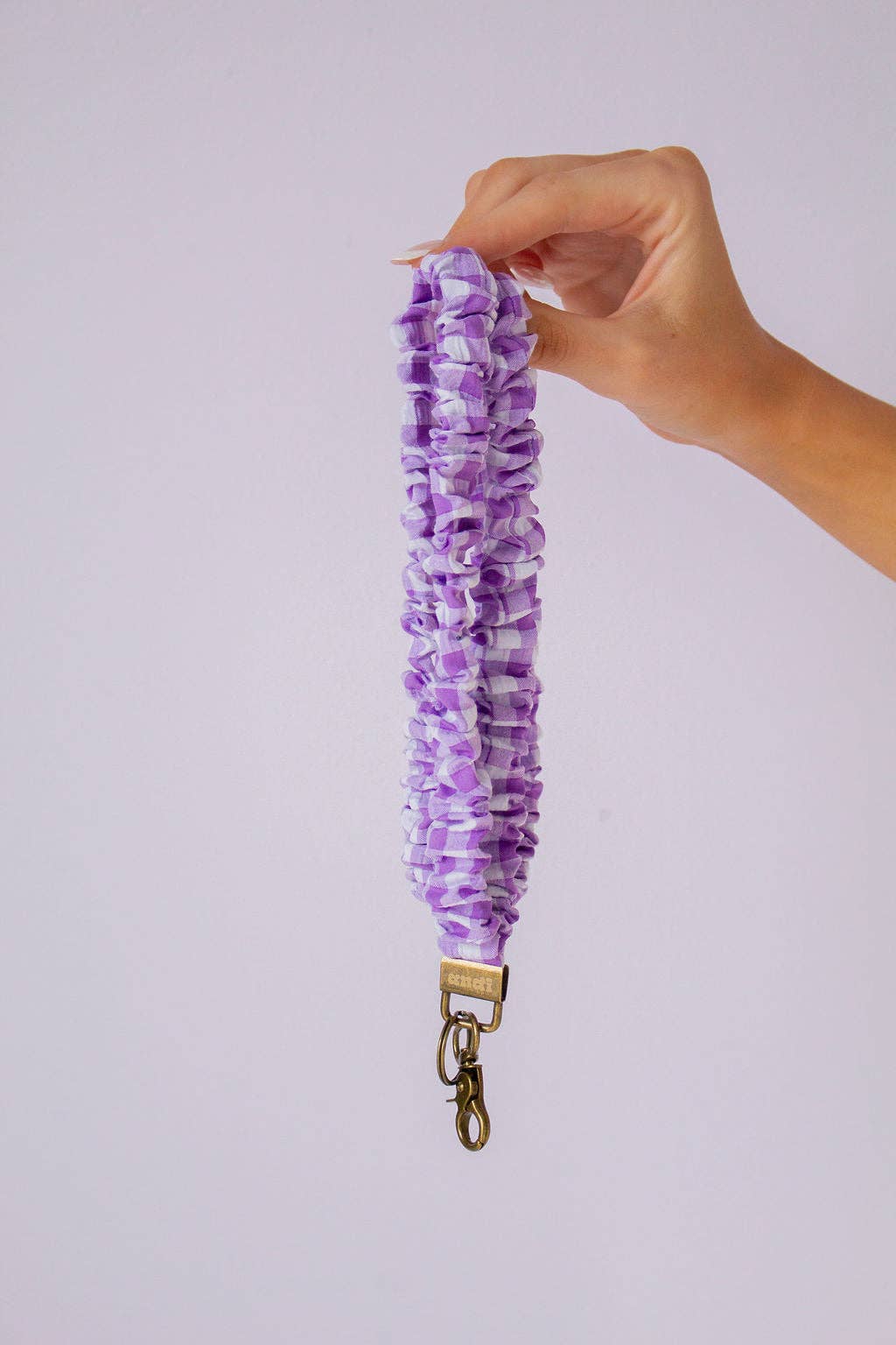 Iris Gingham Lanyard