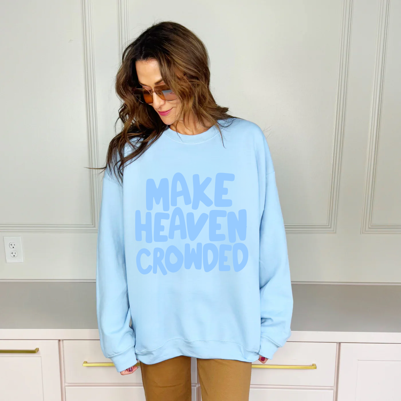Poppy and Pine Make Heaven Crowded Puff Sweatshirt