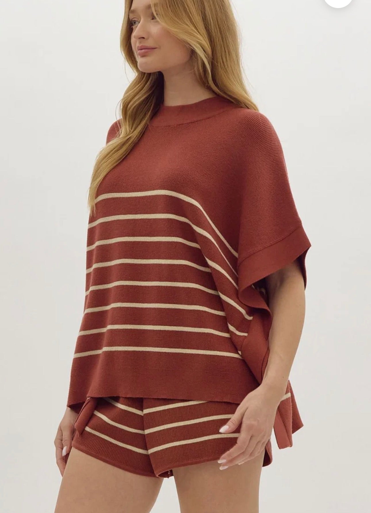 Striped Ribbed Set